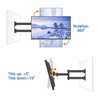 Full Motion TV Monitor Wall Mount Bracket Articulating Arms Swivel Tilt  Extension Rotation for Most 13-42 Inch LED LCD Flat Curved Screen TVs 