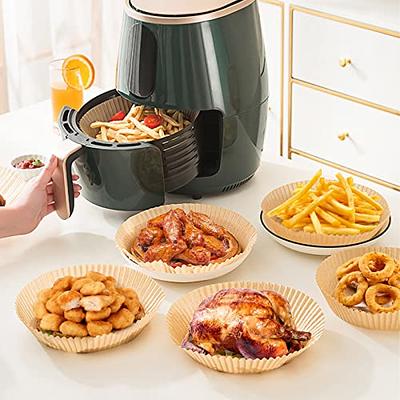 Air Fryer Paper Liners Disposable: 100PCS Round Airfryer Oven Insert  Parchment Sheets Grease and Water Proof Non Stick Basket Liners for Baking  Cooking from ctizne 