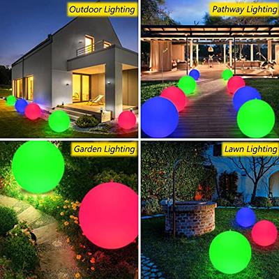 Floating Light Up Globes  Floating pool lights, Led pool lighting