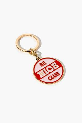 Be Nice Club Keychain in Pink - Yahoo Shopping