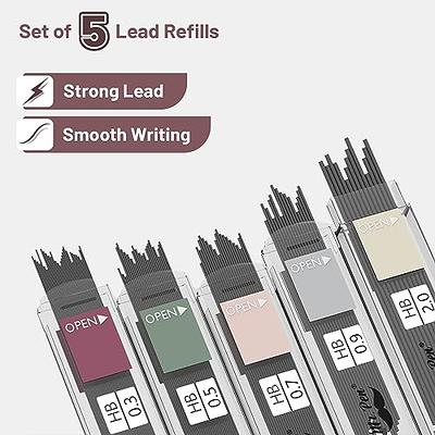 Mr. Pen- Pastel Mechanical Pencil Set with Lead and Eraser Refills, 5  Sizes, 0.3, 0.5, 0.7, 0.9, 2mm, Mechanical Pencils for Drawing and  Sketching