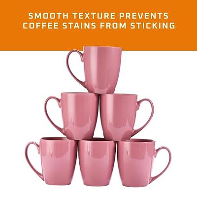 Bruntmor Ceramic Coffee Mug Set of 6 - Unique Coffee and Tea Mug