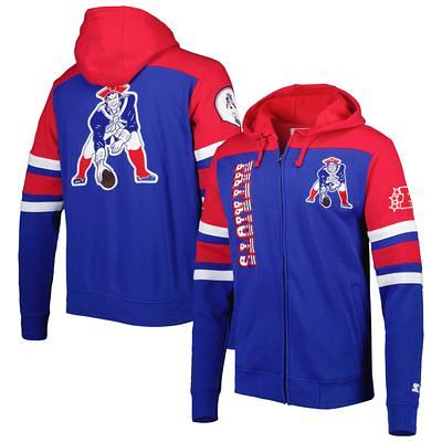 Men's Starter Royal Denver Broncos Throwback Logo Full-Zip Hoodie Size: Large