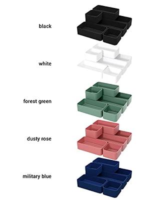  CHANCETSUI 9 Pcs Large Clear Plastic Drawer Organizers, Stackable  Bathroom Drawer Organizers Tray, Plastic Vanity Trays Divider Container  Storage Bins for Makeup, Desk, Kitchen and Office : Home & Kitchen