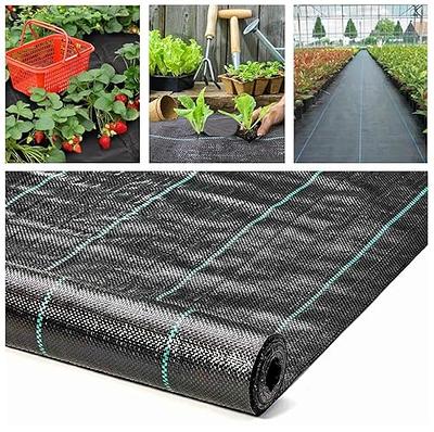 VEVOR Weed Barrier Fabric, Heavy Duty 4x100ft 5.8oz Woven Landscape Fabric, Garden Fabric Weed Barrier, Weed Control Fabric Ground Cover, Geotextile