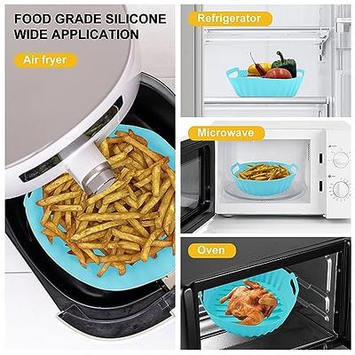 Reusable Air Fryer Paper Liner Airfryer Accessories Silicone Baking Liners  for Ninja Philips Oven Easy Cleaning