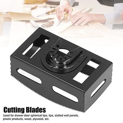 Rectangle Slot Cutter,HSS Oscillating Saw Blade Safe Electric Box Slot  Cutting Blades Drywall Electrical Box Cutter for Drawer Door Spherical Tips