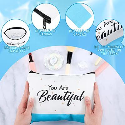 24 Pieces Inspirational Makeup Bag Bulk You Are Loved Motivational Quotes  Cosmet