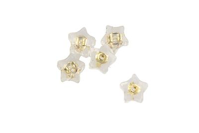 Star Earring Backs Rubber, Gold Earring For Studs, Basic Jewelry Supplies,  Stoppers, 14K Polished - Yahoo Shopping