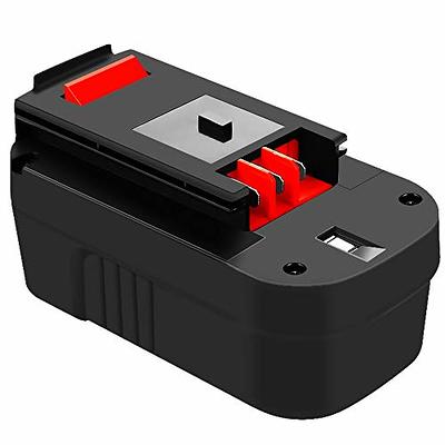 2 Packs 4.0Ah Ni-Mh 18 Volt HPB18 Battery and Charger Compatible with Black  and Decker 18V Battery HPB18-OPE A1718 244760-00 Firestorm FSB18 FS18FL  FS180BX FS18BX 