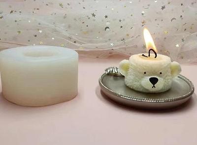 Silicone mold 3d Bear for soap, candles, gypsum, chocolate - Inspire Uplift