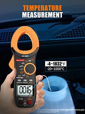 Etekcity Digital Multimeter Voltmeter Tester TRMS 6000 Counts, AC DC  Current Voltage Meter, Amp, Ohm, Diode, Capacitance, Frequency,  Temperature, NCV