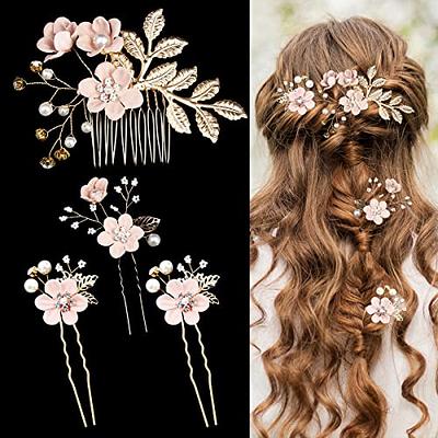 4/3/2pcs Sweet Hair Clip Girls Cute Flower Hairpins Pearl