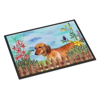 DII Dachshund Through The Snow Doormat