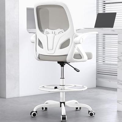 Drafting Chair, Standing Desk Chair with Adjustable Armrests, Height adjustable.