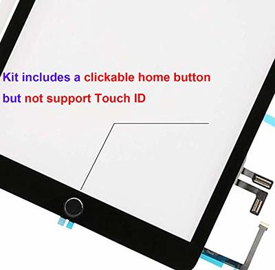 Black Touch Screen Replacement for iPad 5 2017 9.7 inch, A1822 A1823  Digitizer Replacement with Home Button + Pre-Installed Adhesive + Tool Kits  - Yahoo Shopping