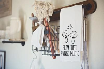Handmade Funny Kitchen Towel - 100% Cotton Funny Hand Towel for Music  Lovers - 28x28 Inch Perfect for Chef Housewarming Christmas Mother's Day  Birthday Gift (Play That Fungi Music) - Yahoo Shopping