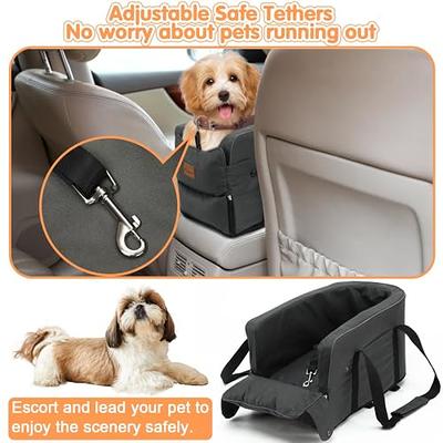 PETSFIT Dog Car Seat Pet Travel Car Booster Seat with Safety Belt