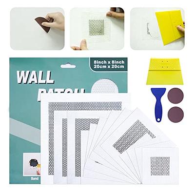 HOMMEE 17Pcs Drywall Patch Repair Kit, 2/4/6/8 inch Aluminum Plate Self- Adhesive Fiberglass Mend Wall Holes - Yahoo Shopping