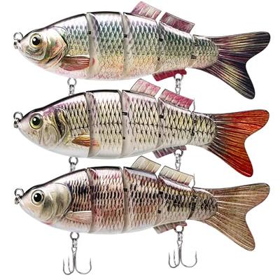 Topwater Fishing Lures, Fishing Lures for Bass Trout Segmented Multi  Jointed Swimbaits Slow Sinking Swimming Lures for Freshwater Saltwater  Fishing Lures Kit - Yahoo Shopping