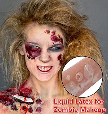 Go Ho Liquid Latex SFX Makeup(1 oz),Halloween Monster Zombie