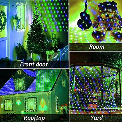 Maojia Christmas Net Lights Outdoor - 200 LED 9.8ft*6.6ft Color Changing  Mesh Net String Light with Remote, 8 Modes Waterproof Christmas Tree Lights  for Bushes Lawn Garden Decor, Blue & Green - Yahoo Shopping