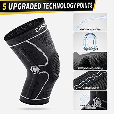 CAMBIVO Knee Braces for Knee Pain, 2 Pack Knee Compression Sleeves