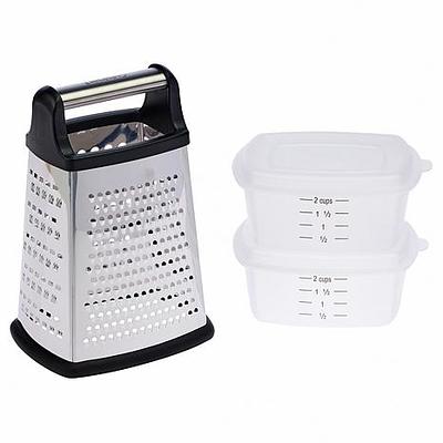 Cuisinart Box Grater with 2 Storage Containers - Black - Yahoo