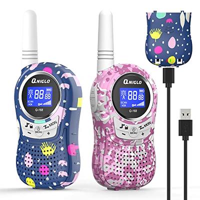 Rechargeable Walkie Talkies for Adults, 2 Pack Two-Way Radios Long Range 5  Miles for Family Camping Boys Girls Gift