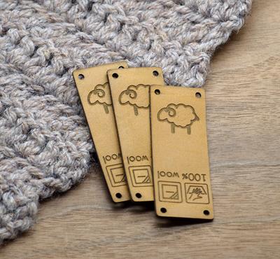 Leather labels, knitting labels, personalized logo labels, crochet labels,  custom made logo labels, branding leather tags, set of 25 - Yahoo Shopping