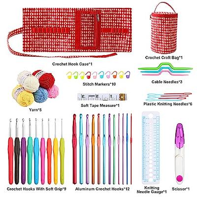  Crochet Hooks Set Crochet Kits For Beginners Adults Ergonomic  Crochet Starter Accessories Kits Crochet Kits For Kids Crochet Kits For  Beginners Kids Adults Crochet Starter Kits Knitting Tools Set