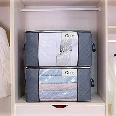 6Packs Clothes and Blanket Storage Bag Organizer 90L Large