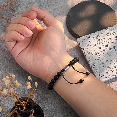 Amazon.com: Son Bracelet from Mom Lava Rock Stone Wooden Bead Aromatherapy  Essential Oil Diffuser Jewelry Bracelet Valentines Day Birthday Anniversary  for Man Him : Clothing, Shoes & Jewelry