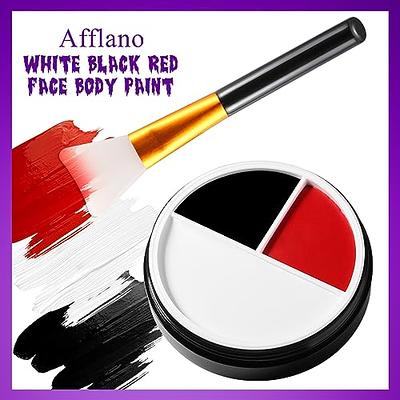 Black White Red Face Paint Clown Makeup Kit Professional White