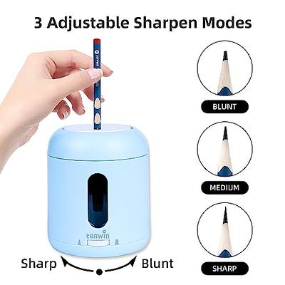 Electric Pencil Sharpener for Colored Pencils For No.2 and 6-12mm Pencils,  Dual Hole for