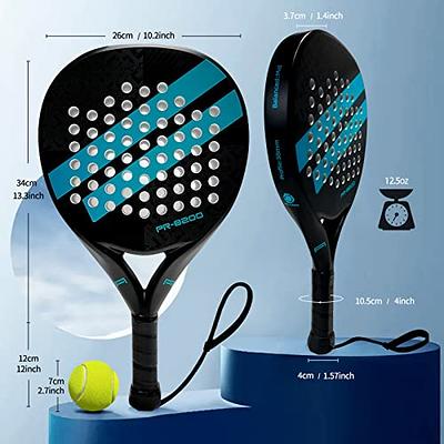 GRANDCOW Beach Tennis Paddle Racket Carbon Fiber with EVA Memory Foam Core  Tennis Padel