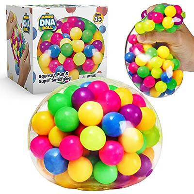 YoYa Toys Relief Balls for Young Ones & Adults | Colorful Squeezing Stretch  Toy Fruit