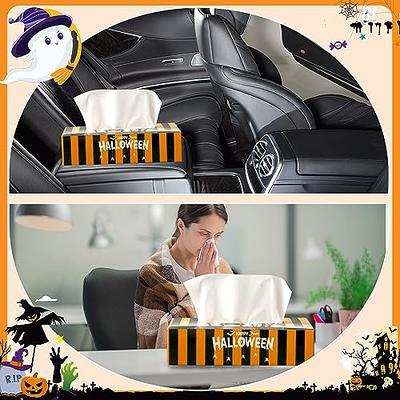 Yeaqee 6 Packs Halloween Tissue Cube Box Facial Tissues Halloween