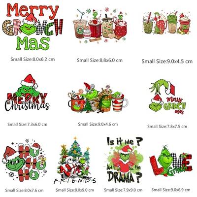 Christmas Iron on Patches for Clothes HTV Heat Transfer Vinyl