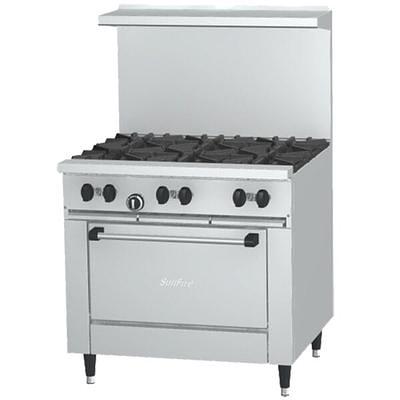 72 Gas Range, 6 Burner and 36 Thermostatic Griddle Top with 2