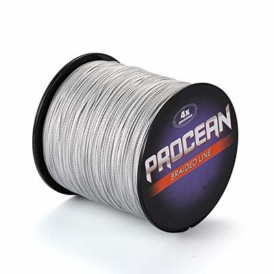 Procean 100% PE 4 & 8 Strands Braided Fishing Line, 6-300 LB Sensitive  Braided Lines, Super Performance and Cost-Effective : : Sports 