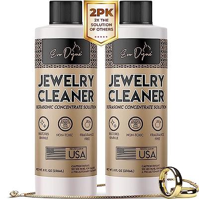Evo Dyne 2-Pack Ultrasonic Jewelry Cleaner - 16oz Total – Jewelry Cleaner  Solution for Diamond, Gold, Silver, Gemstones – Extra Concentrated Jewelry  Cleaner for Sonic and Ultrasonic Machines - Yahoo Shopping