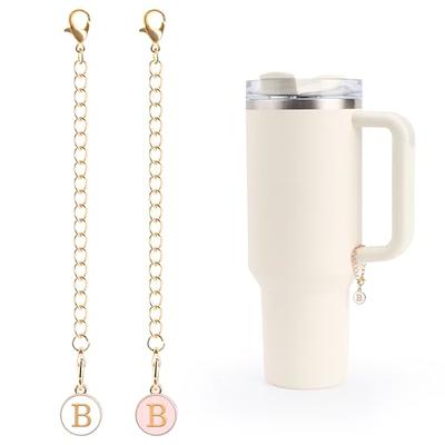 Letter Charm Accessories for Stanley Cup,Name ID Letter Handle Charm for  Stanley/Simple Modern Tumbler Cup Water Cup Initial Identification Charm