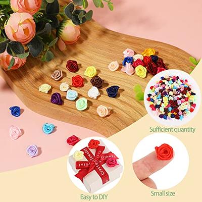 300 Pcs Mini Flower Craft Mini Satin Ribbon Rose Cute Tiny Craft Roses Small  Fabric Flowers for Crafts Multicolor Small Rosette for Crafts, DIY, Sewing,  Wedding, Bride Gift Wrapping Decoration - Yahoo Shopping