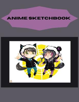 Anime Girl Japanese Sketchbook: Large Sketchbook/ Notebook with 120 Pages  of 8.5 x 11 Blank Paper for Drawing, Doodling, Sketching, and Journal for