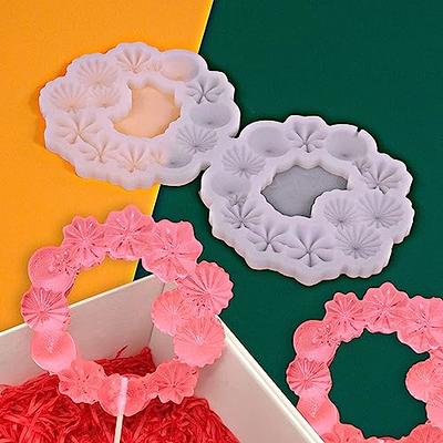 2PCS Silicone Flower Soap Mold Candy Molds Chocolate Molds Mixed