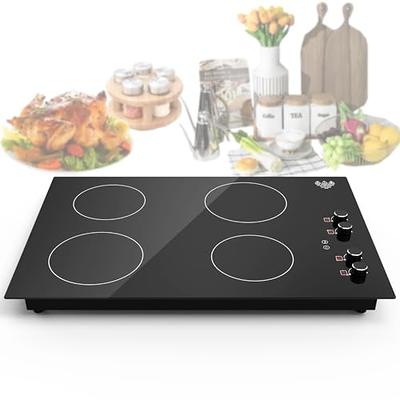 Karinear 24 Inch 4 Burners Magnetic Knob Control Induction Cooktop