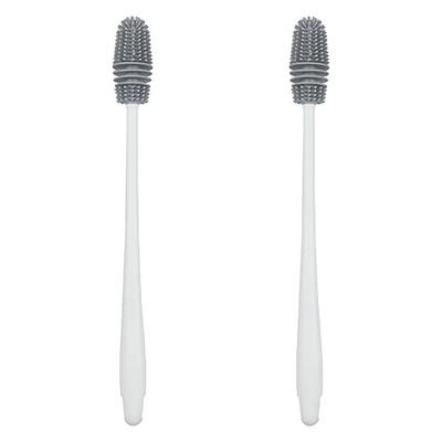 Platinum Silicone Water Bottle Cleaner Brush, Extra Long Handle - 16 inch, with Cap Brush
