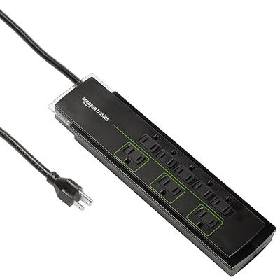   Basics Rectangular 6-Outlet Surge Protector