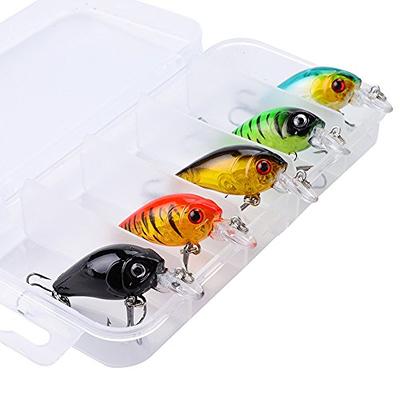 XBLACK Minnow Lures Set Hard Lures Set 20PCS Mixed Size and Color